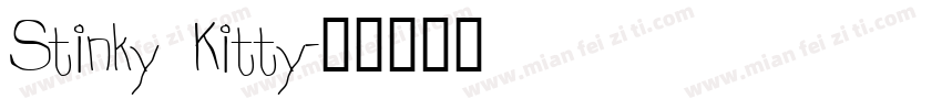 Stinky Kitty字体转换